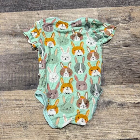 Little Sleepies 3-6 Months Bunny Print Bodysuit - Picture 4 of 4